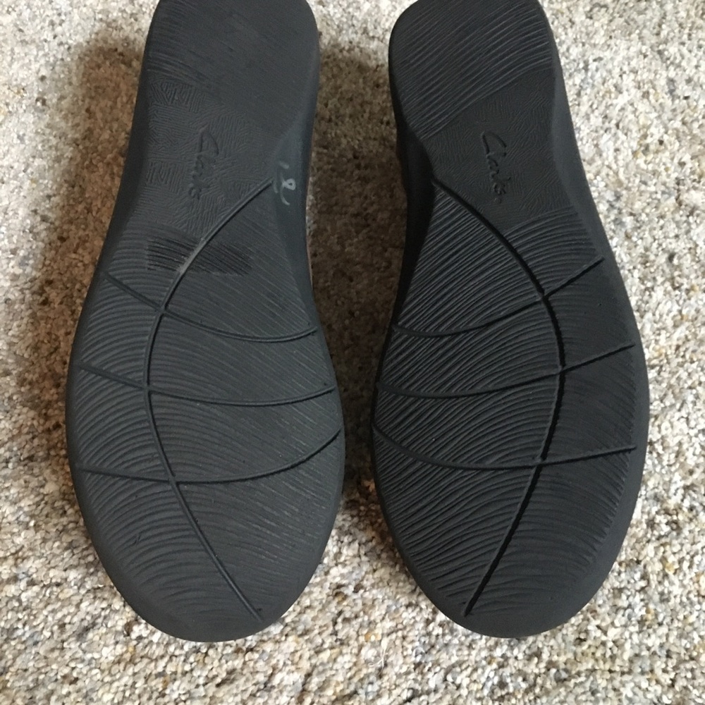 Clarks Cloud Steppers Brown/Black Comfort Shoes. - Picture 6 of 7